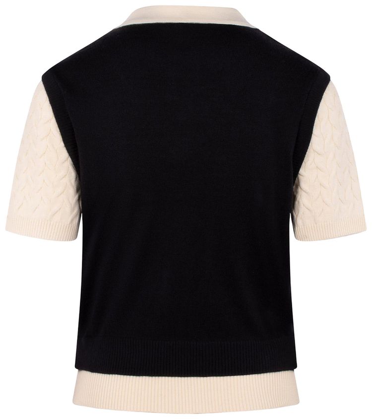 Malbon Veronica Polo Shirt OnyxCream