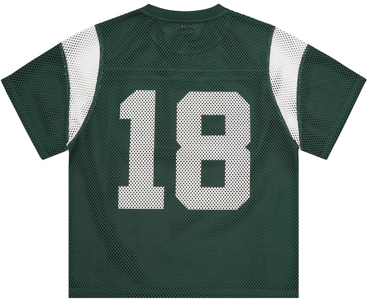 Corteiz Open Mesh Panel Jersey Forest Green