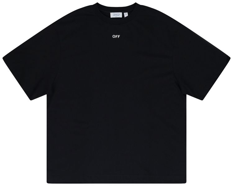 Off White Solid Arrow T Shirt Black