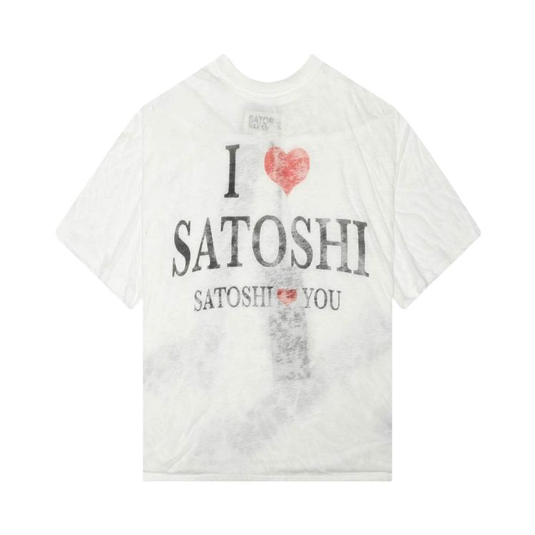 Satoshi Nakamoto I Love Satoshi T Shirt White