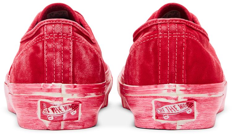 Vans Premium Authentic 44 Tomato Puree Red Dip Dyed