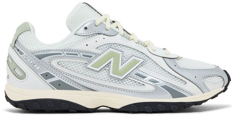 New Balance 204L Silver Metallic Sage Green
