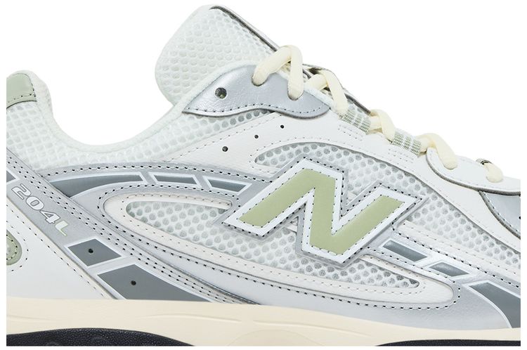New Balance 204L Silver Metallic Sage Green