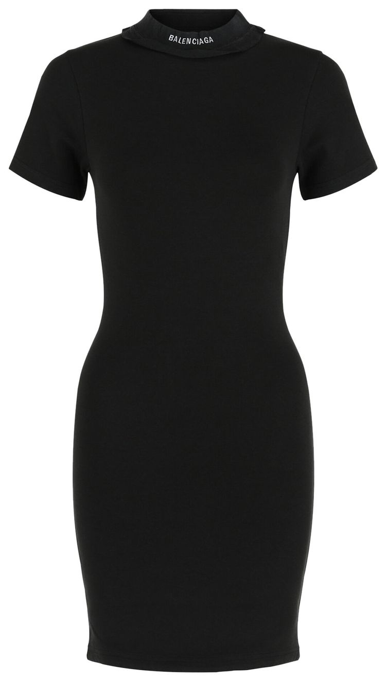 Balenciaga T Shirt Mini Dress Washed Black