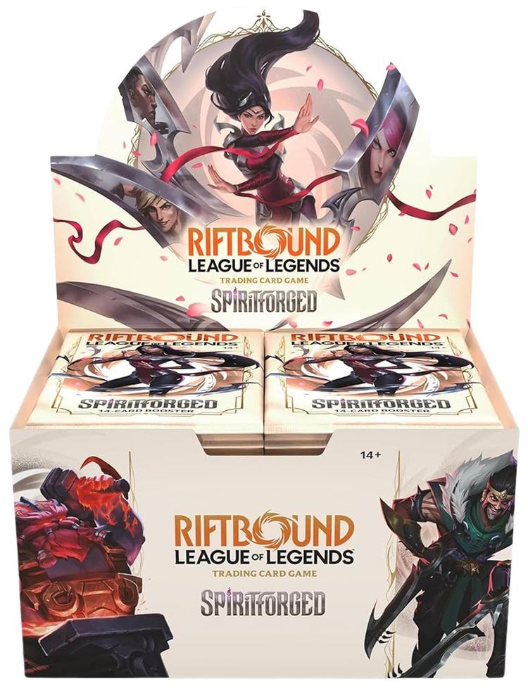 Riftbound League of Legends Spiritforged Booster Display