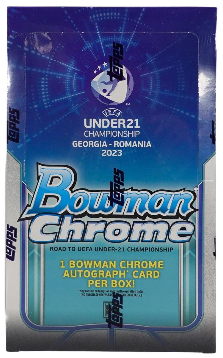 2022 Bowman Chrome Road To UEFA Under 21 European Championship Soccer Hobby Box