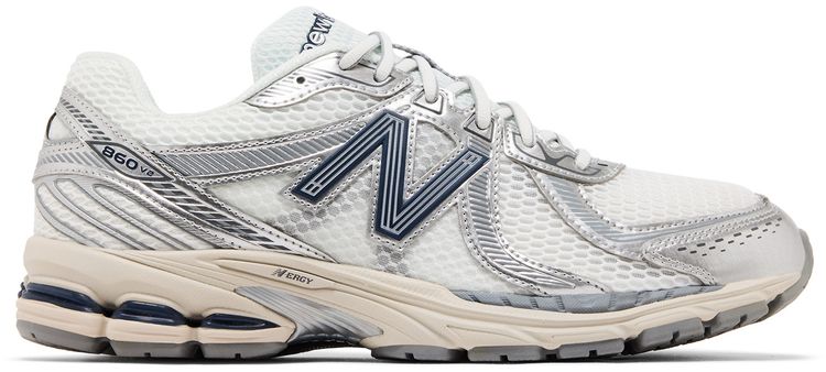 New Balance 860v2 White Silver