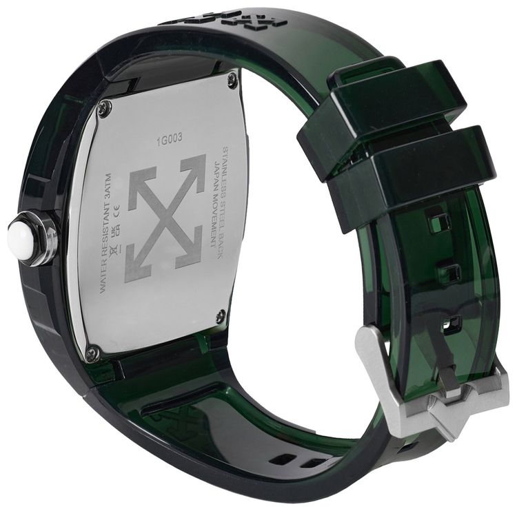 Off White Beat Synthetic Watch Green