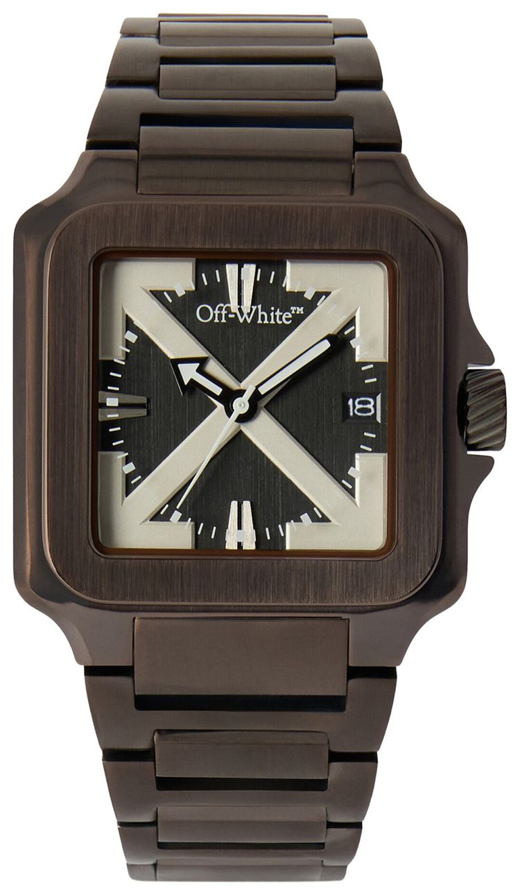 Off White Proto Layer Bracelet Watch Brown