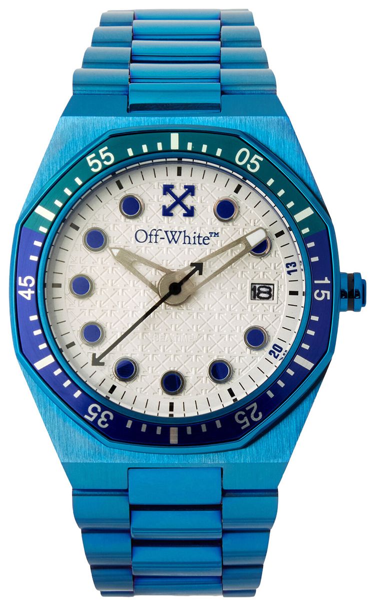 Off White Dry Mode Bracelet Watch Blue