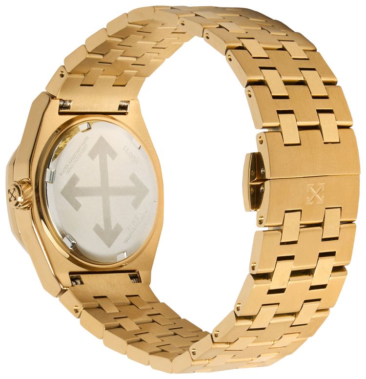 Off White Dust Bracelet Watch Gold