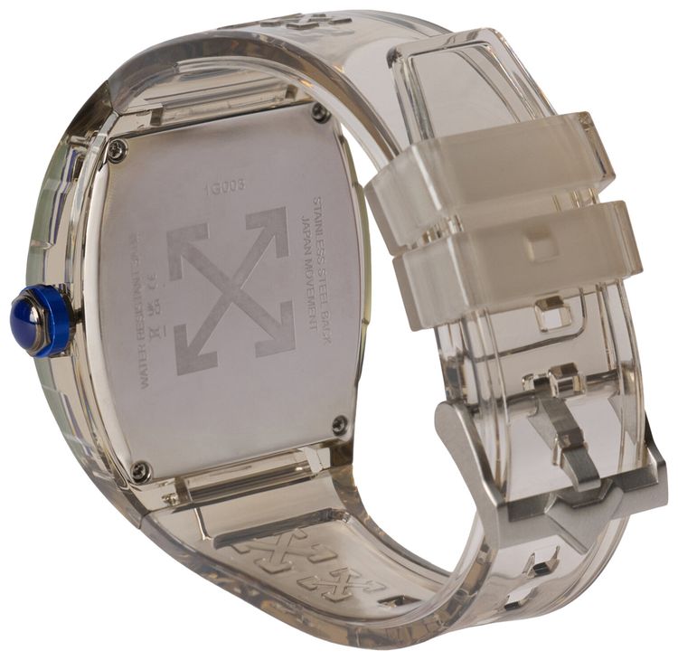 Off White Beat Synthetic Watch Grey
