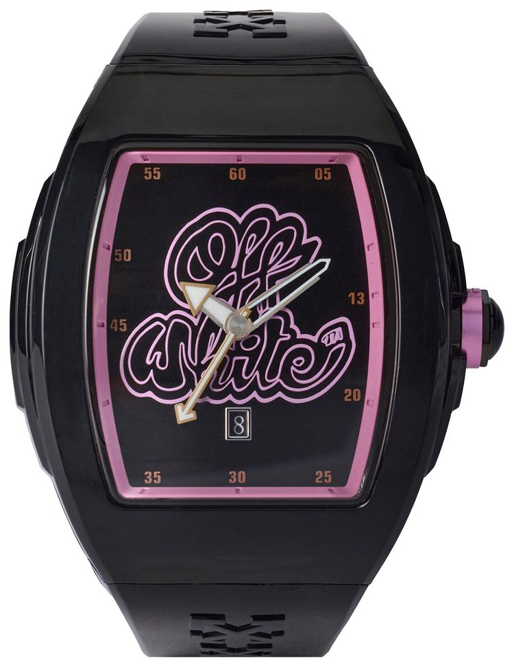 Off White Beat Synthetic Watch Black