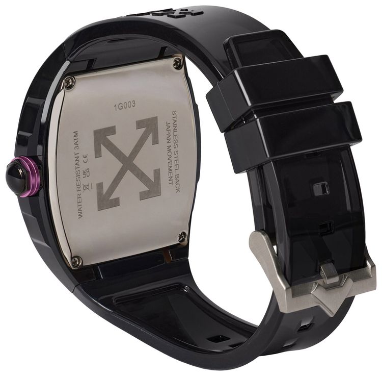 Off White Beat Synthetic Watch Black