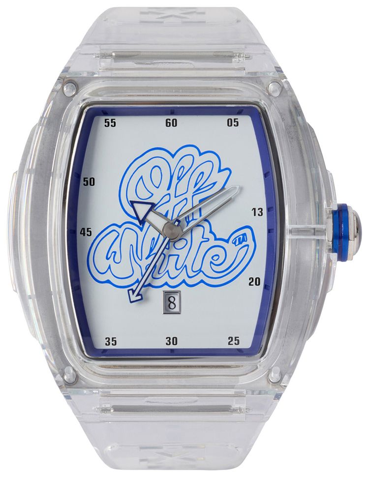 Off White Beat Synthetic Watch Transparent