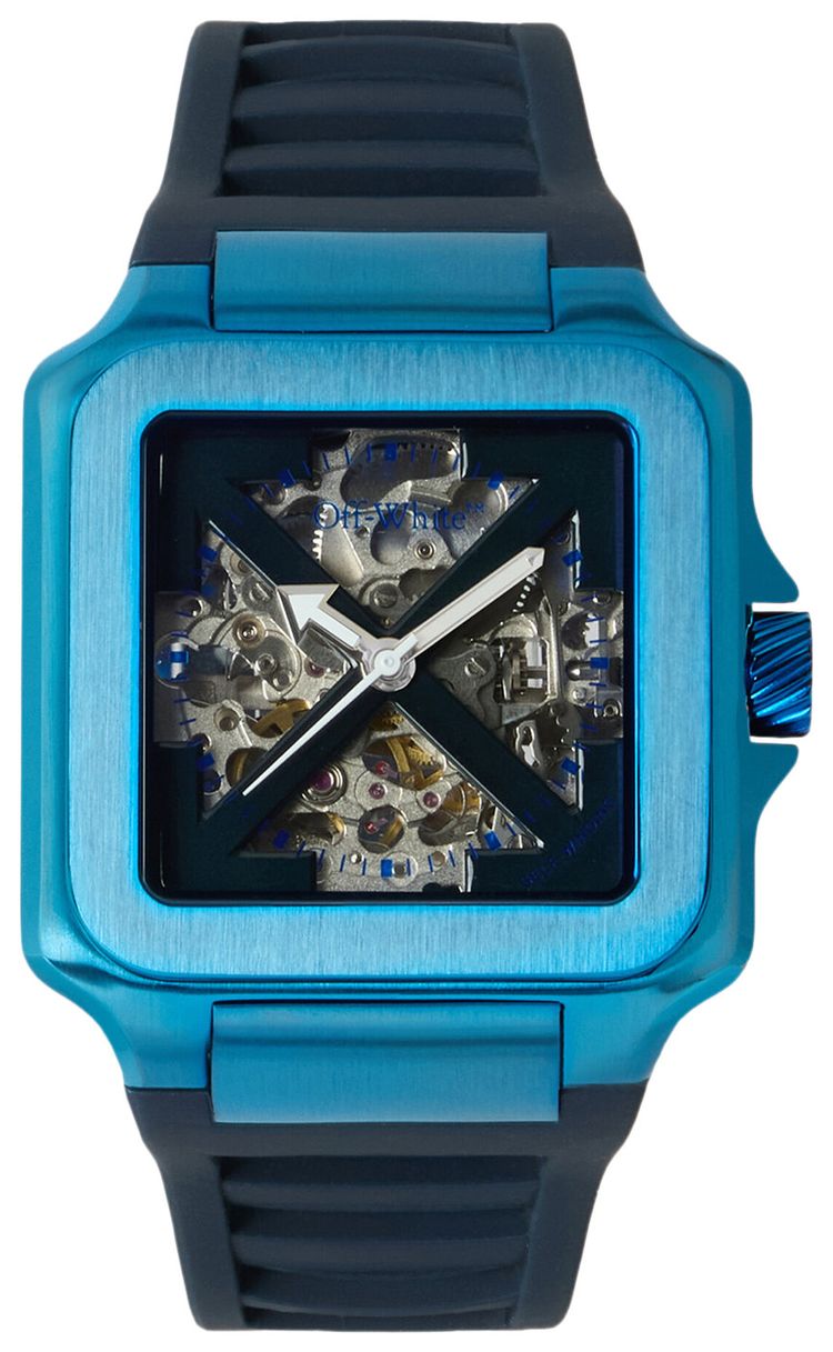 Off White Proto Auto Silicone Watch Blue