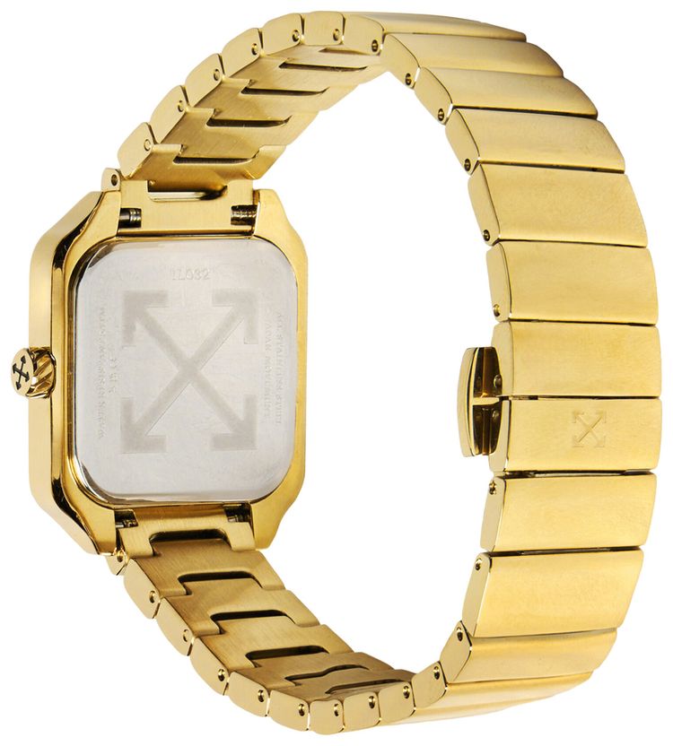Off White After Hours Crystal Watch Gold
