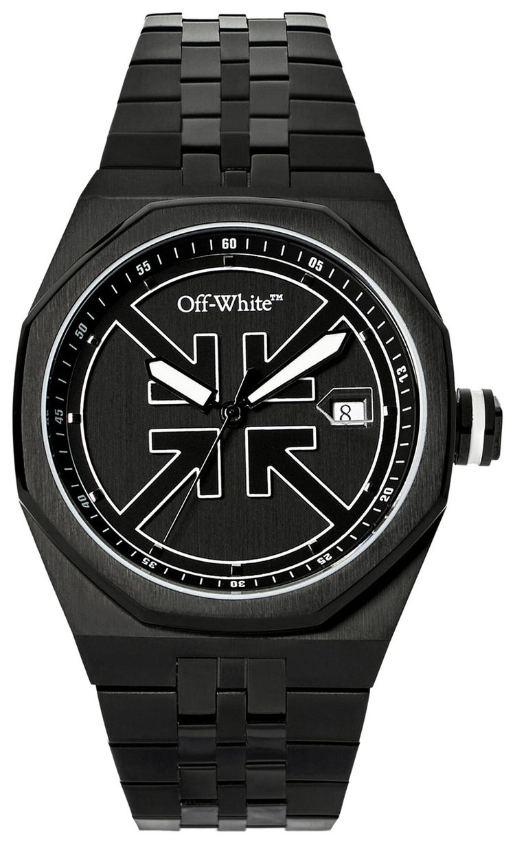 Off White No Grid Bracelet Watch Black