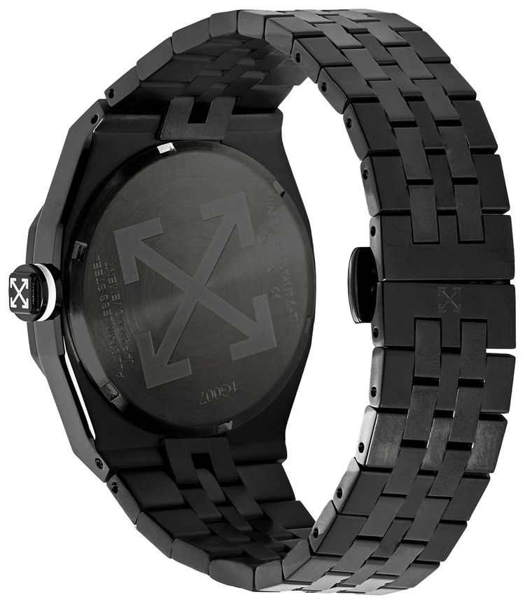Off White No Grid Bracelet Watch Black