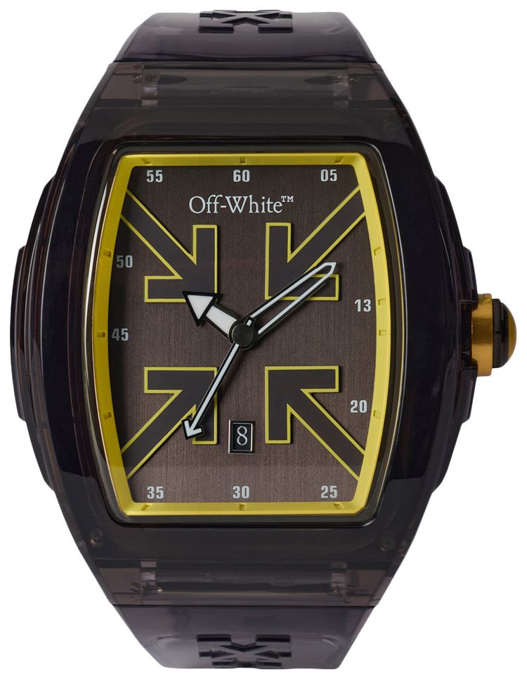 Off White Beat Synthetic Watch Dark Grey