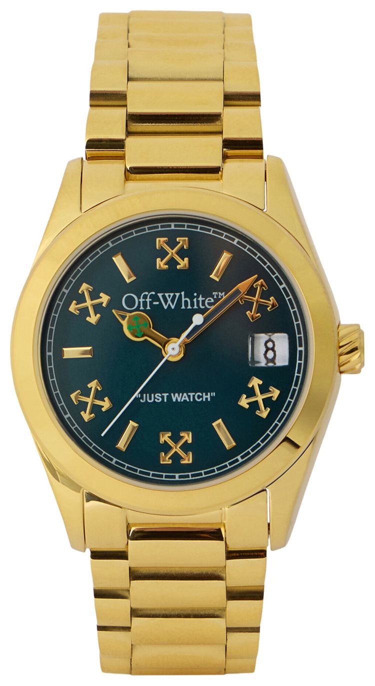Off White Crossing Bracelet Watch Gold