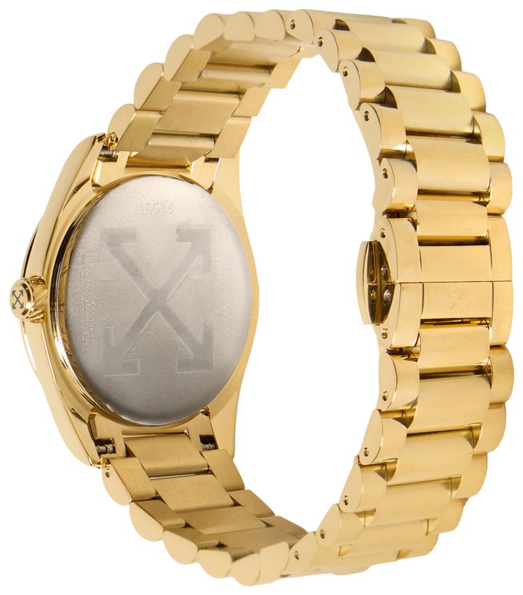 Off White Crossing Bracelet Watch Gold