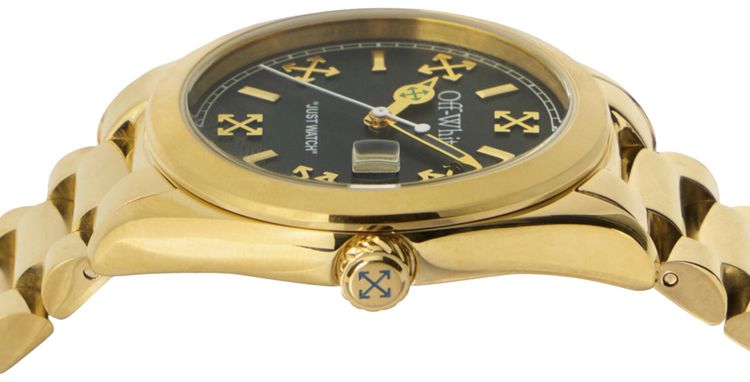 Off White Crossing Bracelet Watch Gold