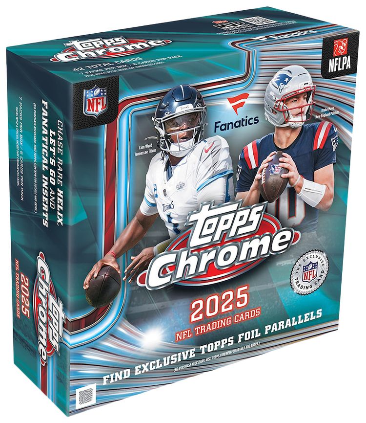 2025 Topps Chrome Football Fanatics Exclusive Mega Box