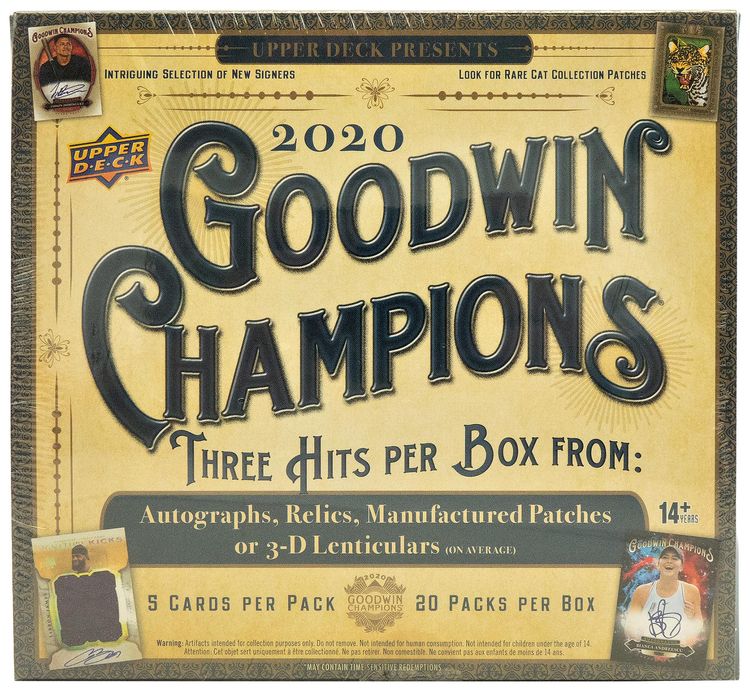 2020 Upper Deck Goodwin Champions Hobby Box