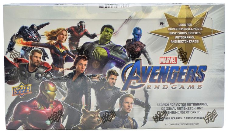 2020 Upper Deck Marvel Avengers Endgame Hobby Box