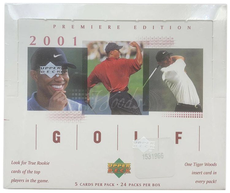 2001 Upper Deck Premiere Edition Golf Retail Box Red
