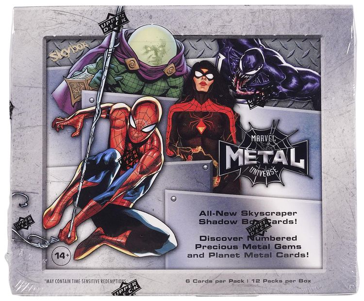 2021 22 Upper Deck Marvel Spider Man Metal Universe Hobby Box