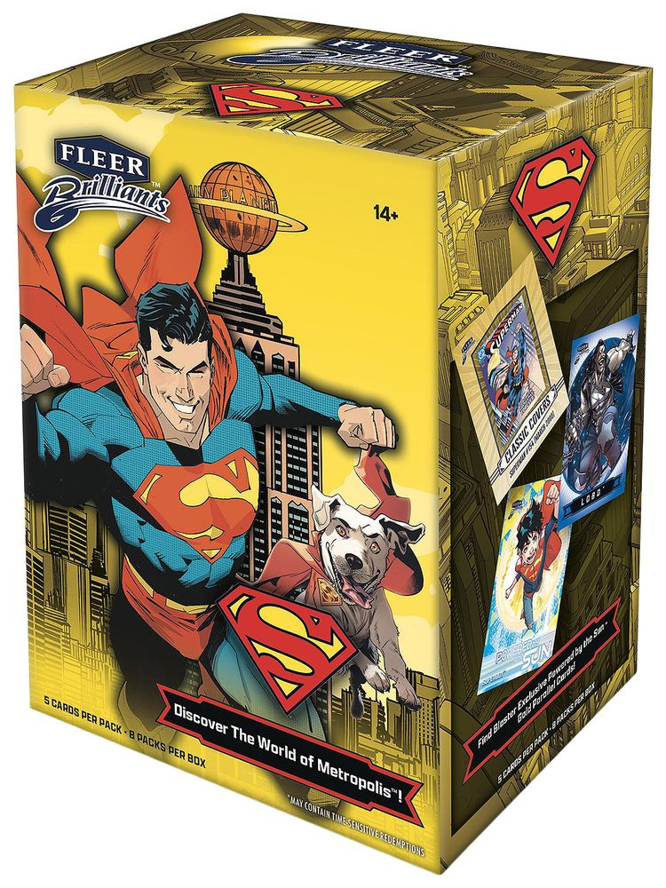 2025 Upper Deck Fleer Brilliants Superman Blaster Box GameStop Exclusive