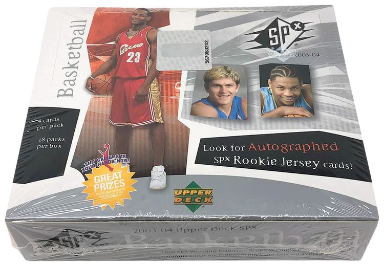 2003 04 Upper Deck SPX Basketball Hobby Box