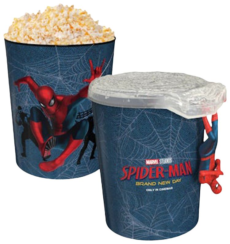 Marvel Comics Spider Man Brand New Day Popcorn Bucket With Web Lid