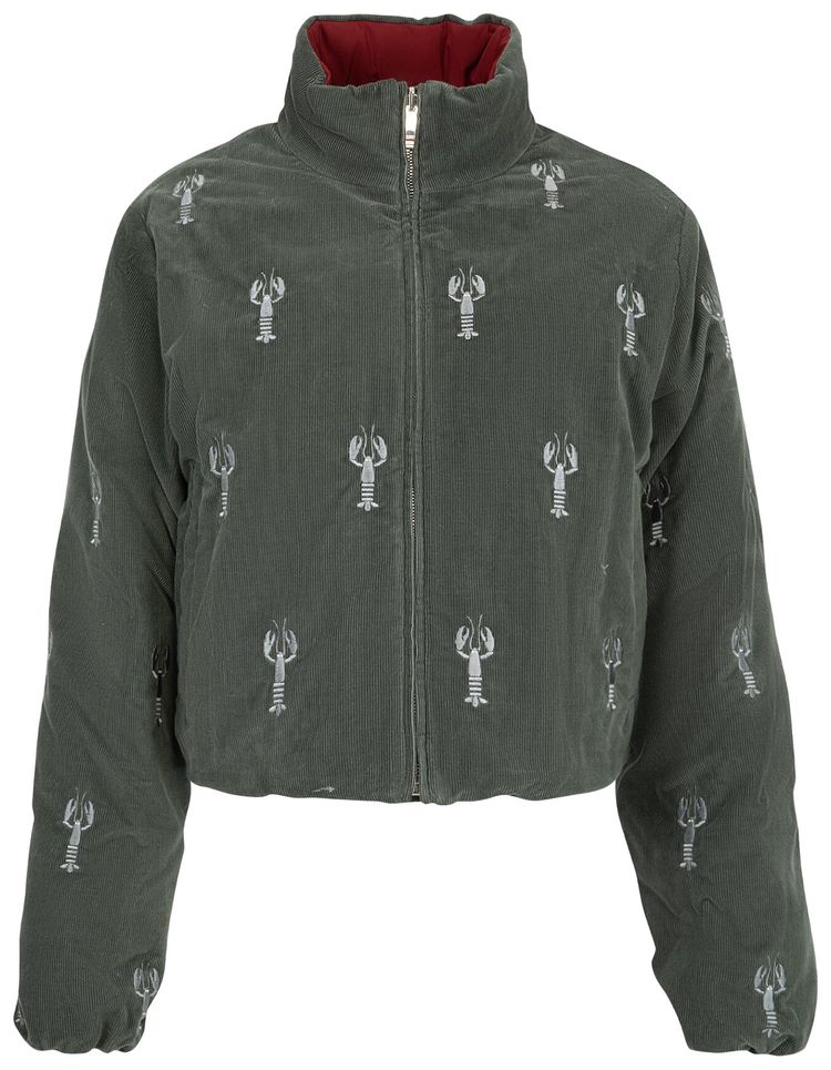 Thom Browne Down Cropped Reversible Jacket Medium Grey