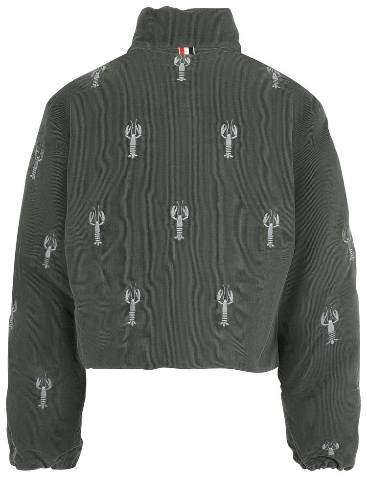 Thom Browne Down Cropped Reversible Jacket Medium Grey