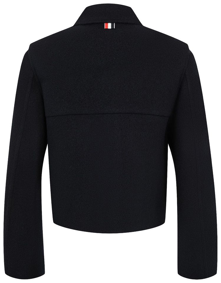 Thom Browne Splittable Bell Sleeve Patch Pocket Jacket Navy