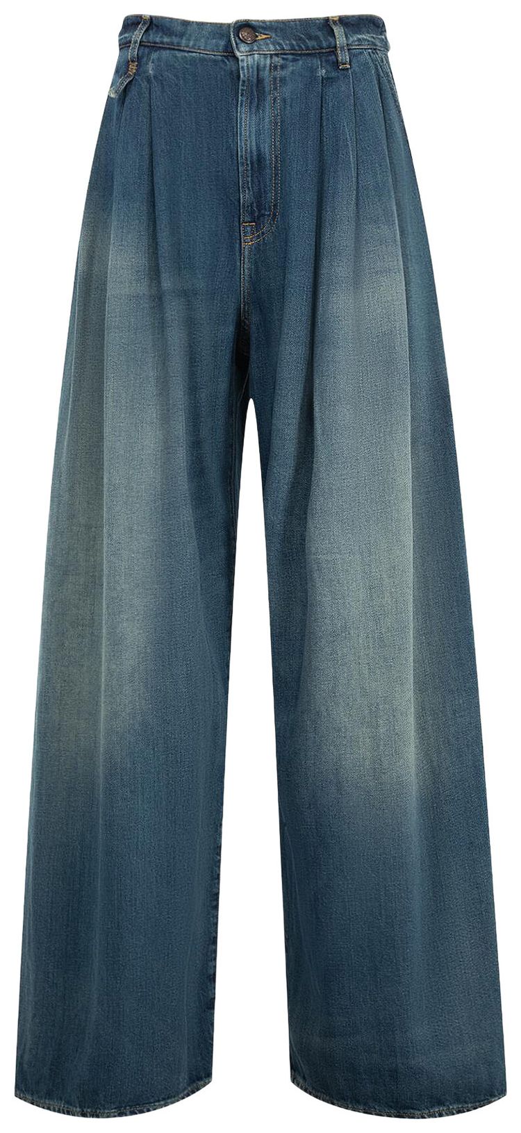 R13 Triple Pleat Jean Bleeker Indigo