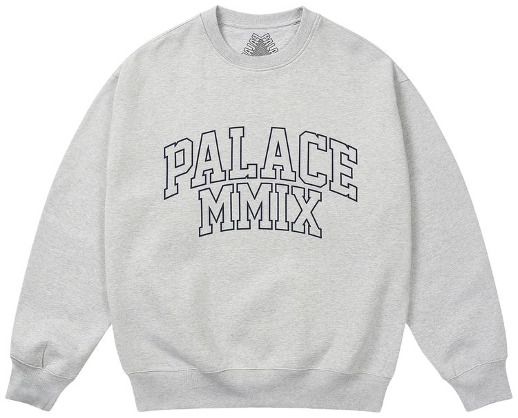 Palace Mmix Crew Grey Marl