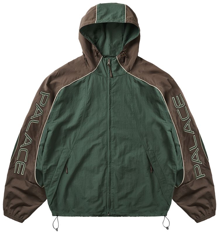 Palace Piped Shell Jacket Racey Green