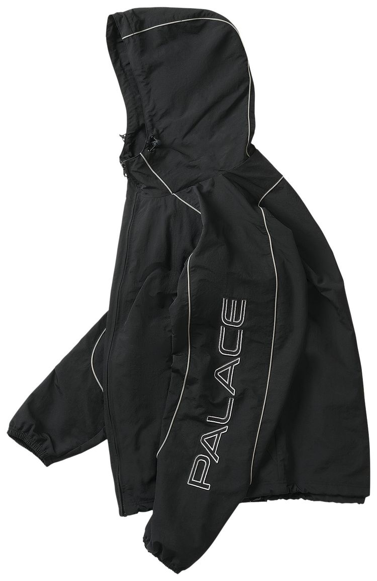 Palace Piped Shell Jacket Black