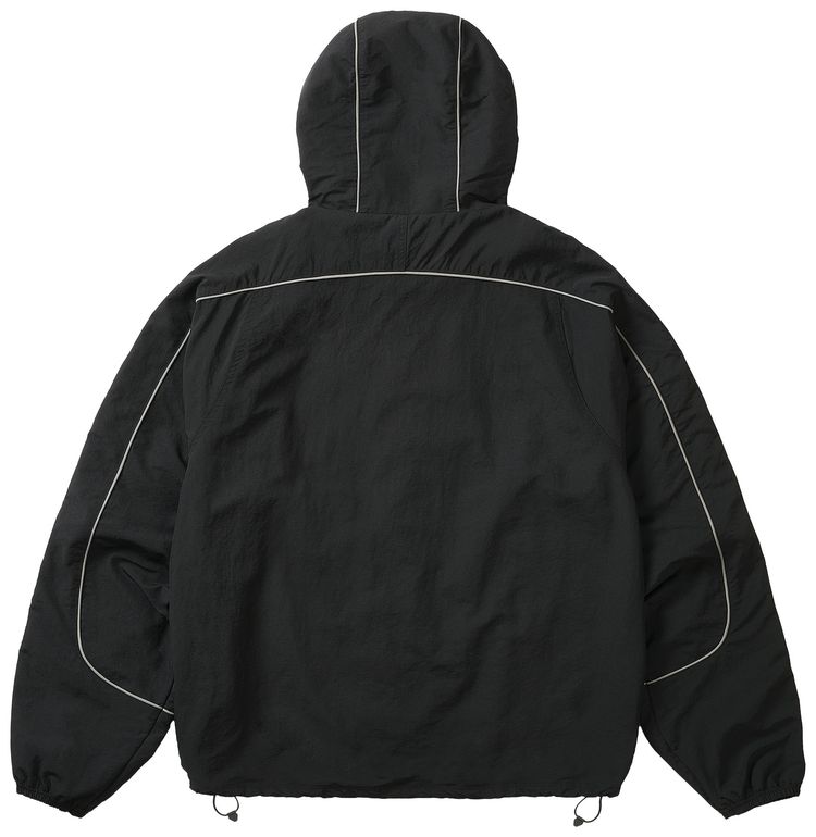 Palace Piped Shell Jacket Black