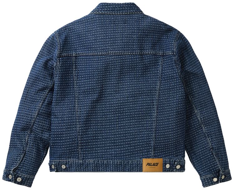Palace Stitch Denim Jacket Mid Indigo