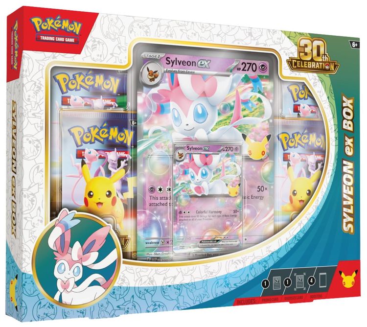 Pokemon 30th Celebration Pokemon ex Box Sylveon ex