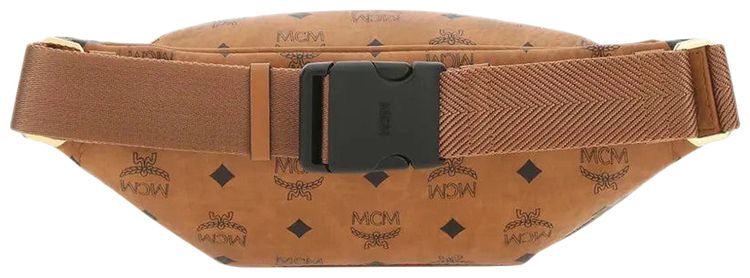 MCM Fursten Vi Belt Small Bag Cognac