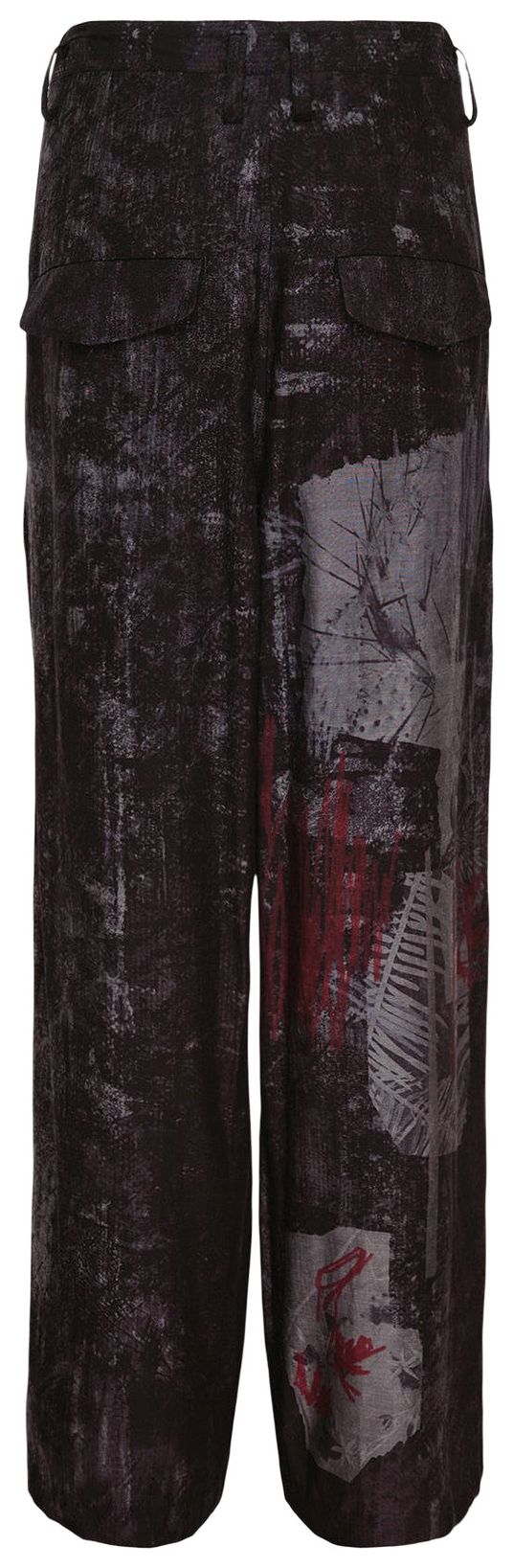 Ys Cupro Dungaree Twill Gather Pants BlueGreen