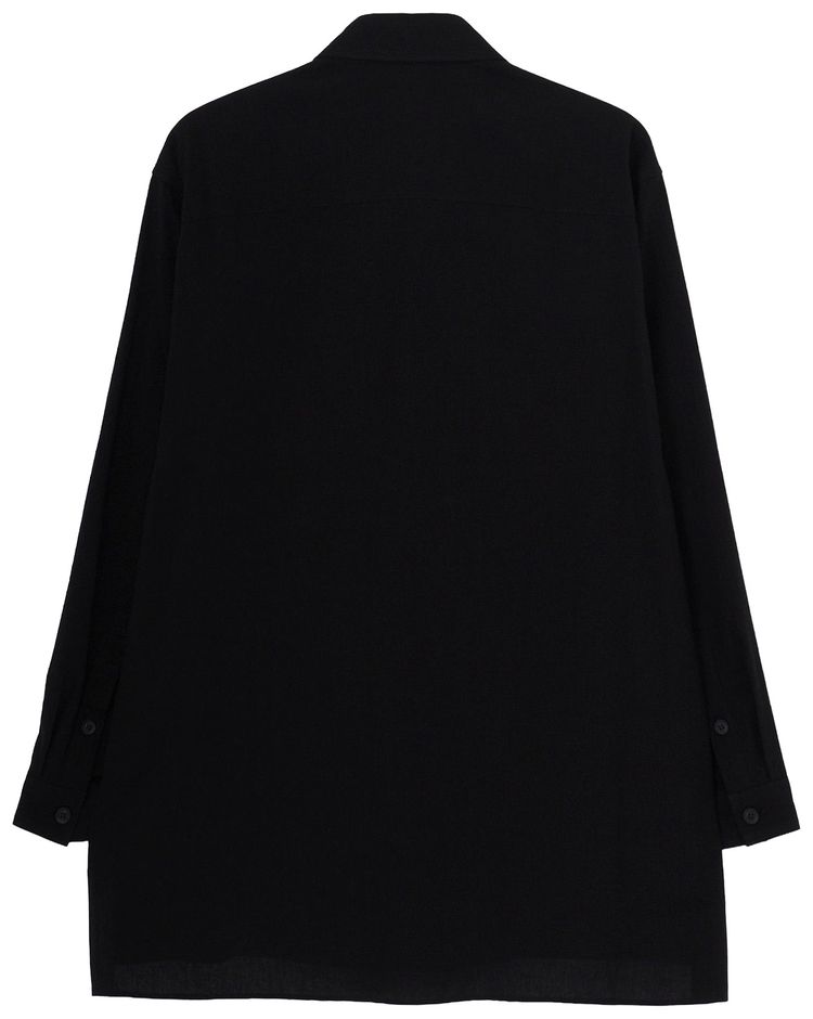 Yohji Yamamoto Pour Homme Double Front Military Blouse Black