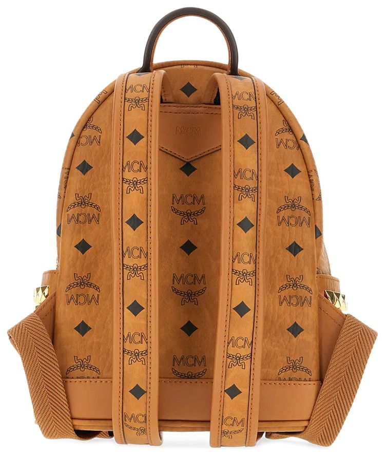MCM Stark Vi Mini Backpack Cognac