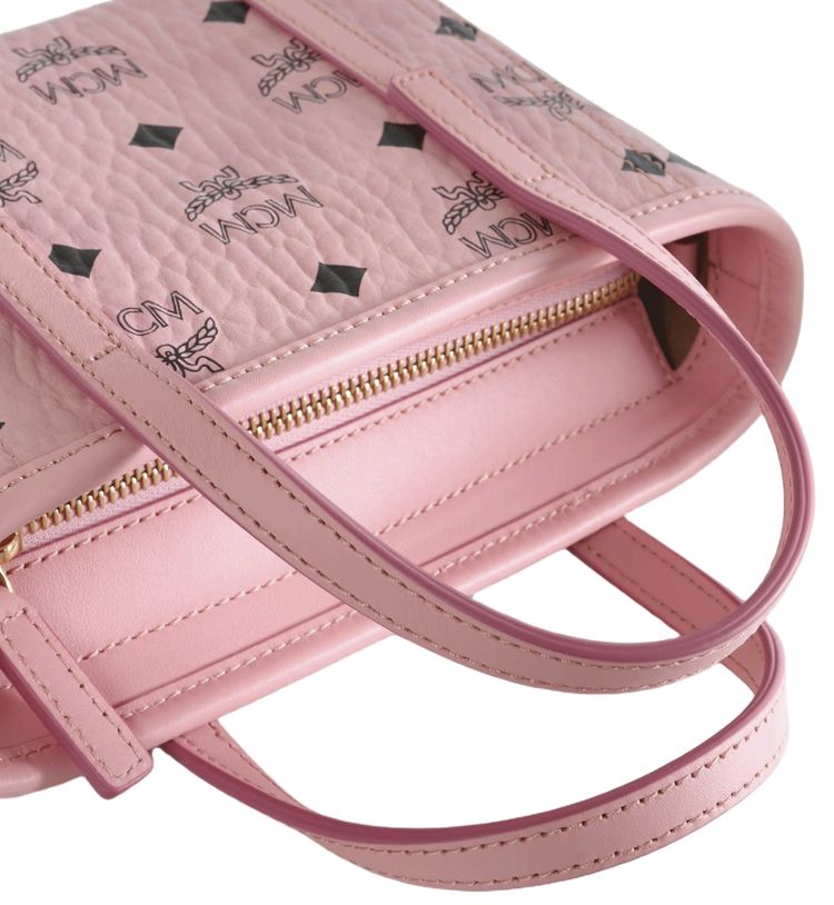 MCM Toni Vi X Mini Shopper Soft Pink